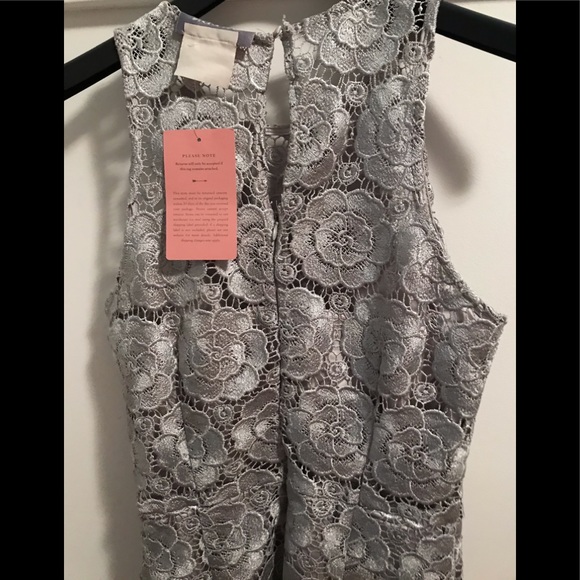 NWT BHLDN Emmeline Dress Grey sz 6 - Picture 8 of 13